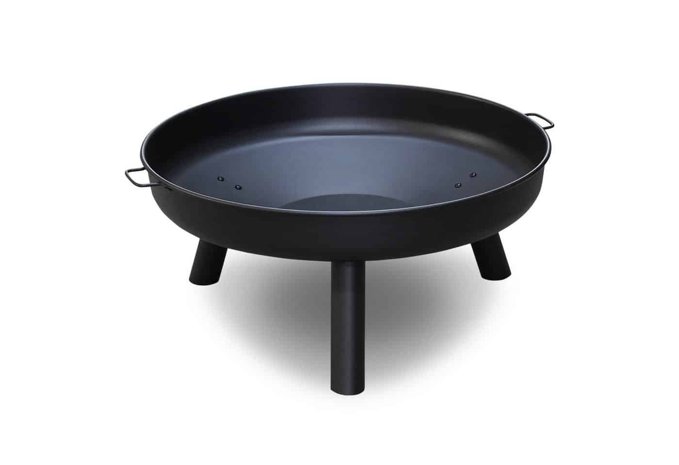 Clanmacy Feuerschale Feuerschale Garten mit Loch Heizstrahler Anti-Rost-Füße 80 cm