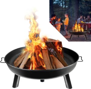 FIVMEN Feuerschale Feuerkorb Ø80cm Metall Multifunktional Fire Pit Feuerstelle Heizung