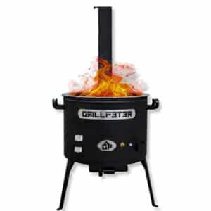 Grillpeter Utschak Asamat mit Abzugsrohr D45 cm Feuerofen für Kazan 12-22 Liter Uchag