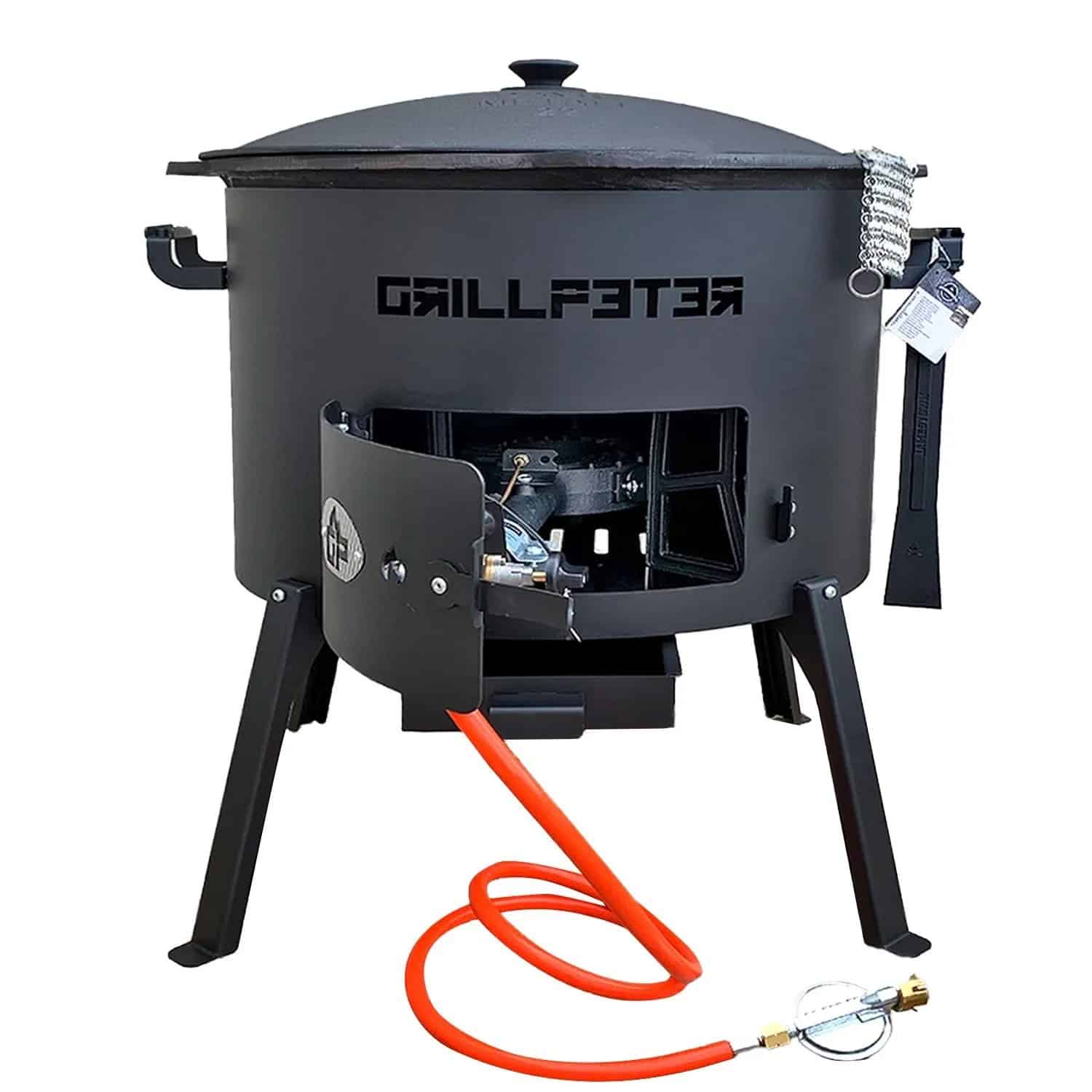 Grillpeter Utschak Nurlan Ø50 Set Kazan 22L mit Gasbrenner und Zubehör