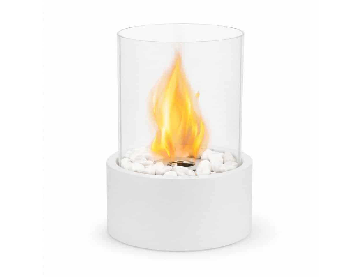 JHY DESIGN Feuerschale 28cm Hoch Tisch-Kamin/Feuerschale Tischlampe Windlichter