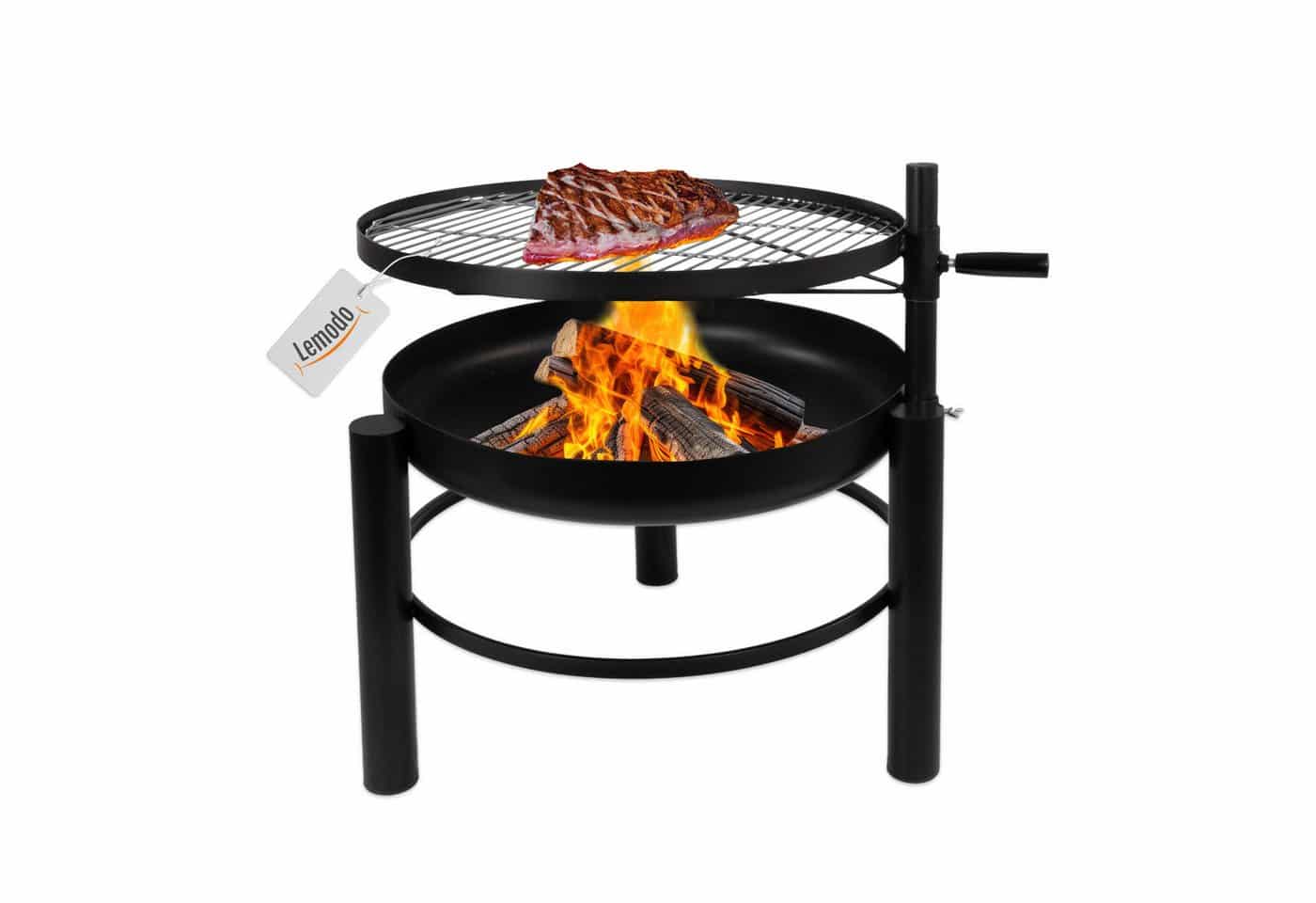 Lemodo Feuerschale mit Grillrost