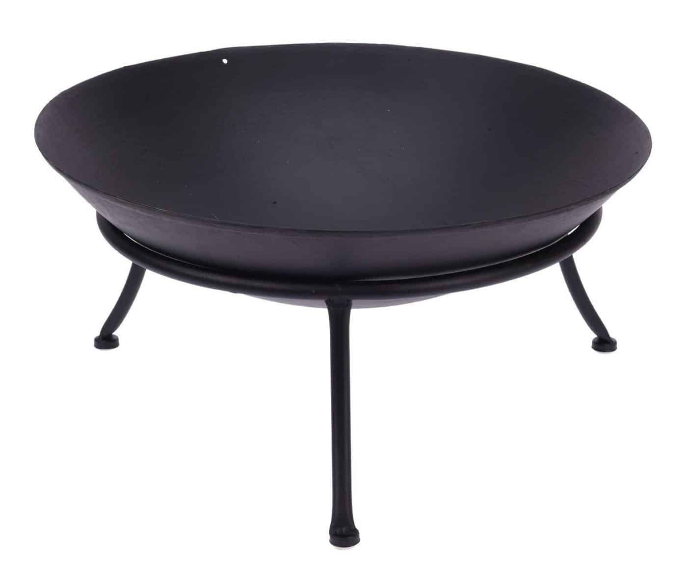 Meinposten Feuerschale Deko Feuerstelle Feuerschale Ø 47 cm Feuerkorb Metall schwarz