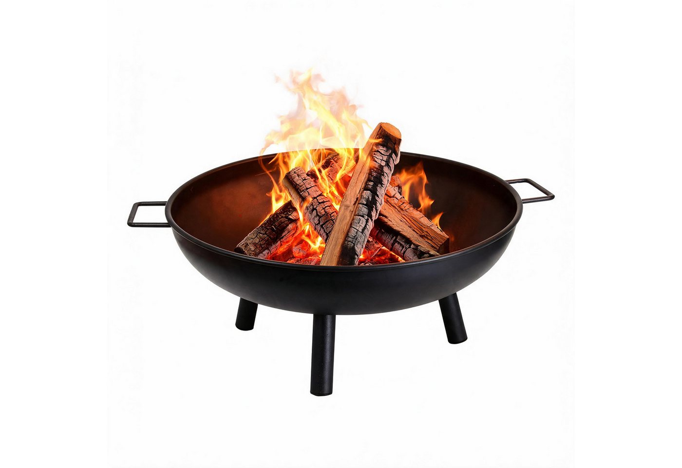 Montafox Feuerschale Feuerschale Metall Ø 58 cm für Garten und Terrasse