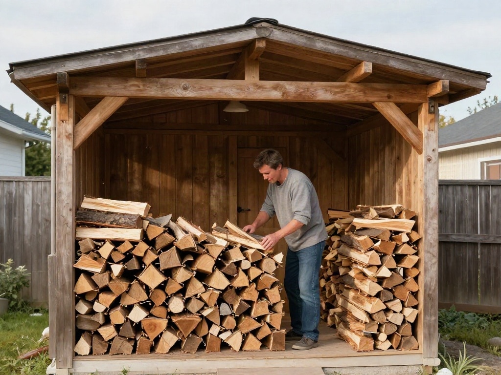 Brennholz richtig lagern