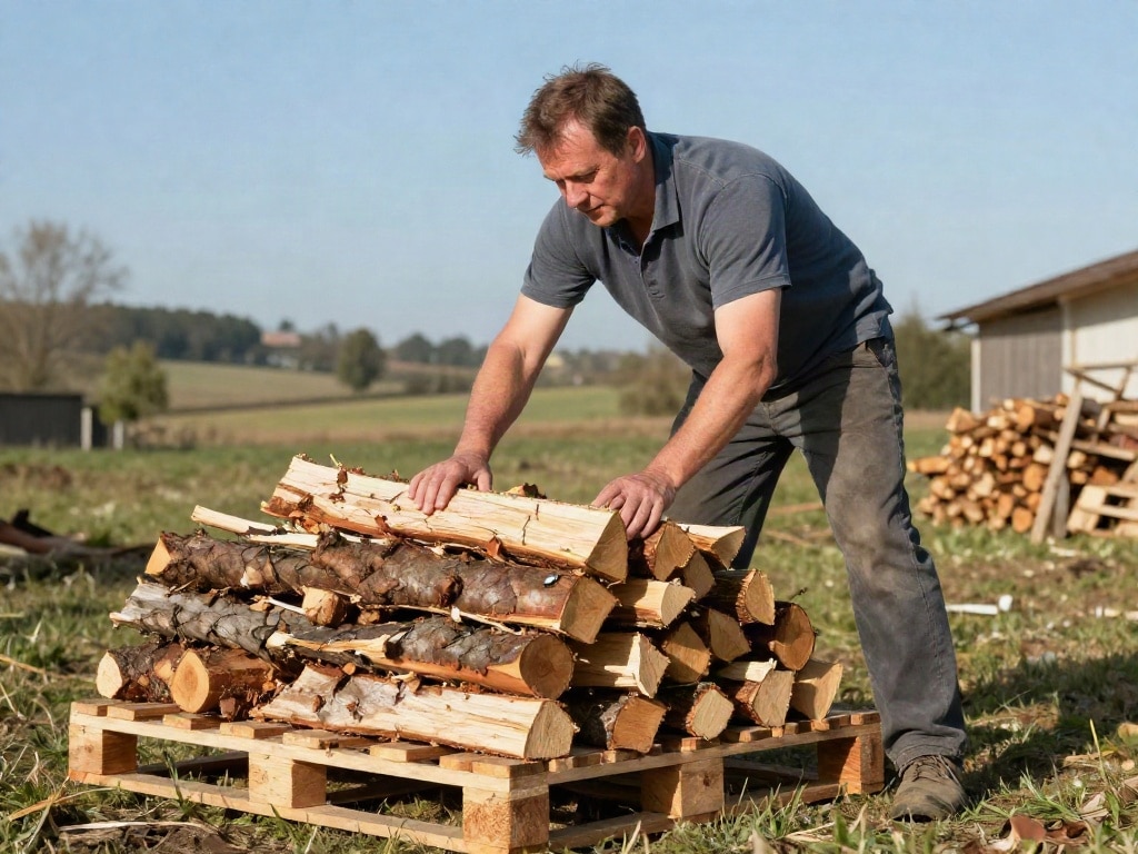 Brennholz stapeln