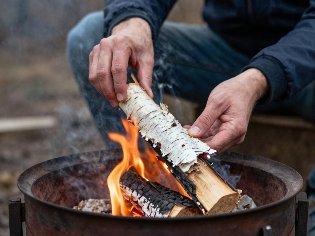 Feuerkorb richtig anzünden