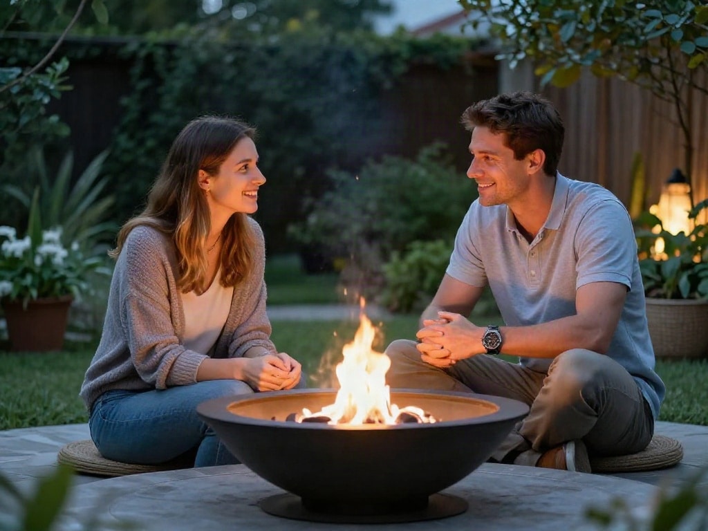 Feuerstelle kleiner Garten