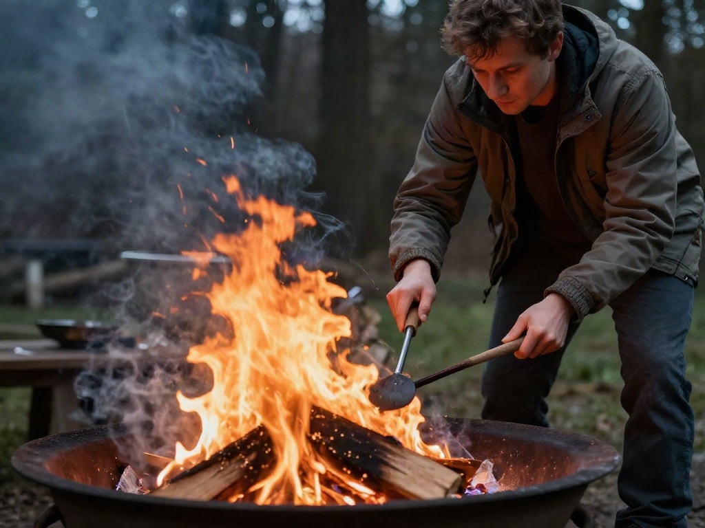 Feuerschale Grill Temperatur