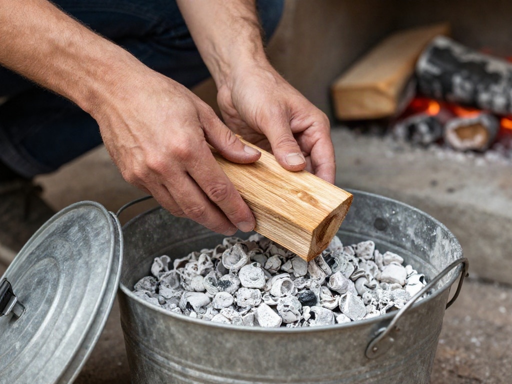 Holzasche entsorgen