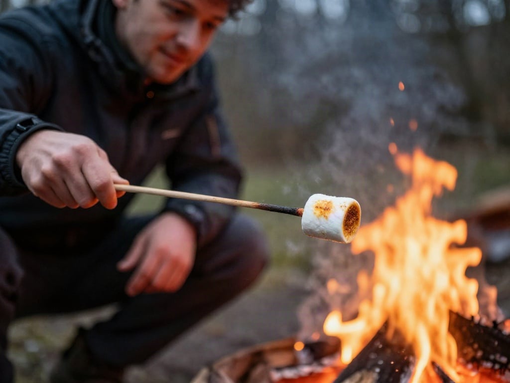 Marshmallows Feuerschale