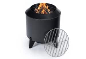 relaxdays Feuerschale 2in1 Feuerschale ohne Rauch & Grillrost