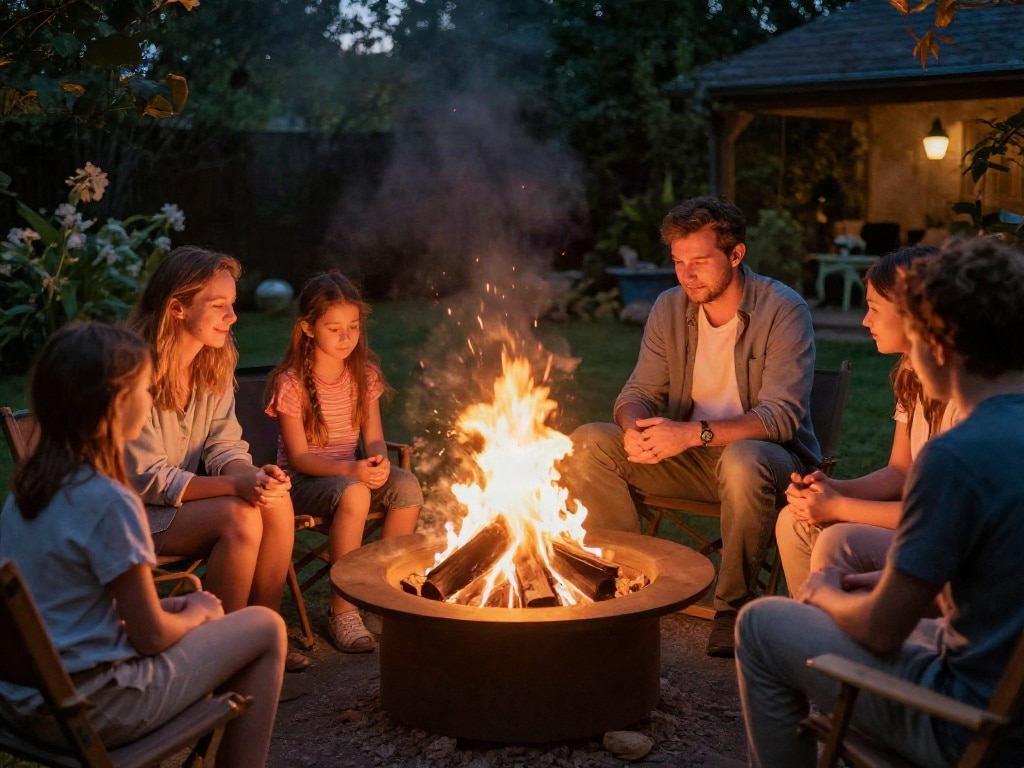 Feuerstelle rund oder eckig